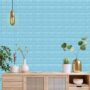 metreno Paper, Fabric Decorative Blue Wallpaper  (L x W: 77 cm x 70 cm, Pack of 2)
